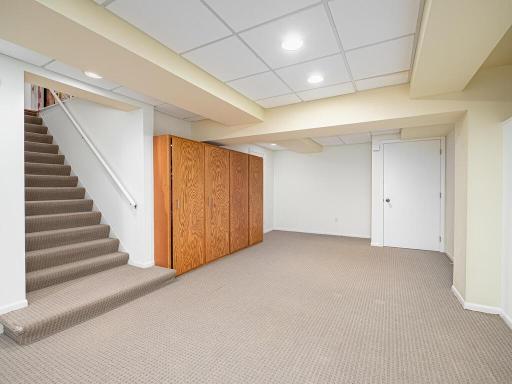 Lower Level Amusement Room/Play Room with tons of built-in storage
