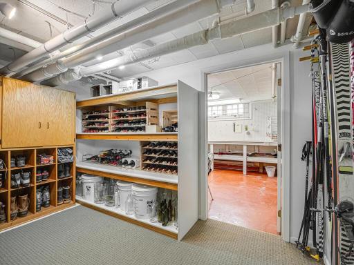 Lots of storage.......need a cool wine cellar area?
