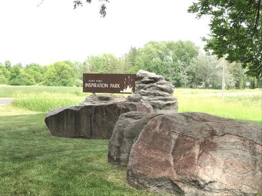 Beautiful Inspiration Park with soccer field, trails, and play equipment!