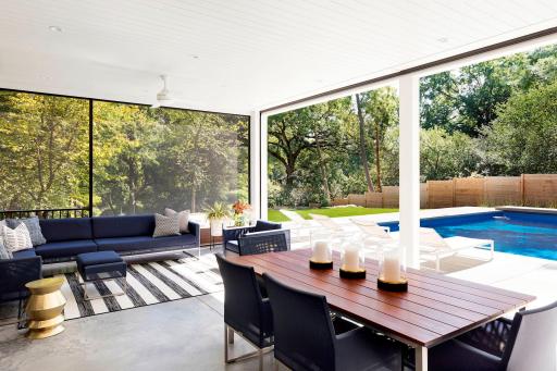 Indoor & Outdoor Entertaining Space poolside