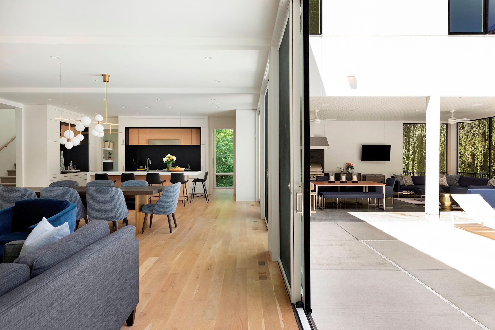 Wall of Sliding Glass Doors