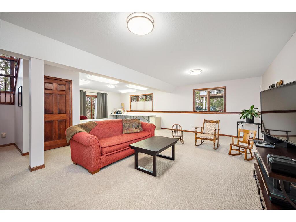 Family room with daylight windows