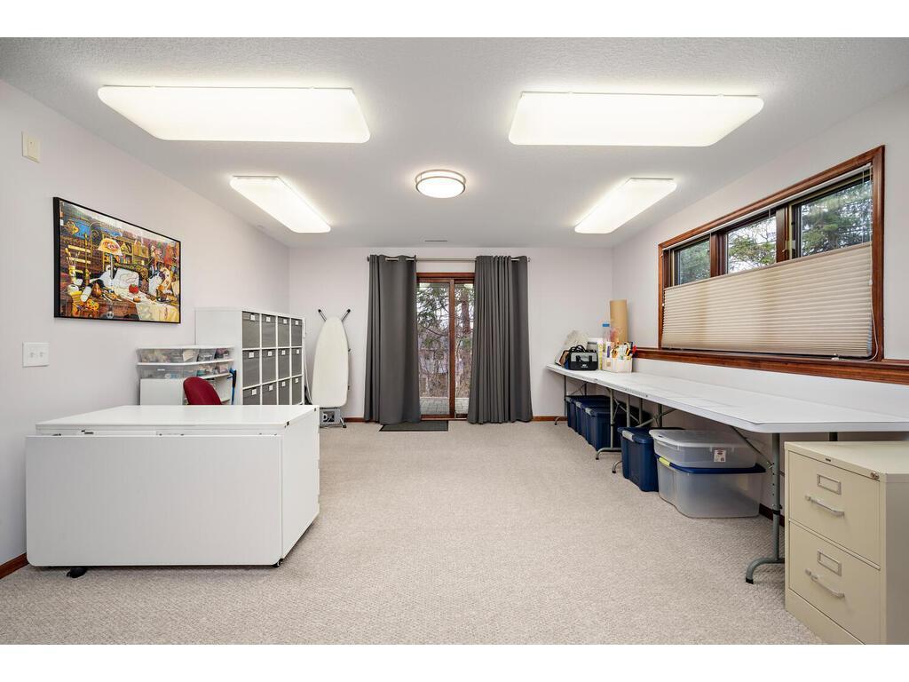 Family room down also enjoys a walk out