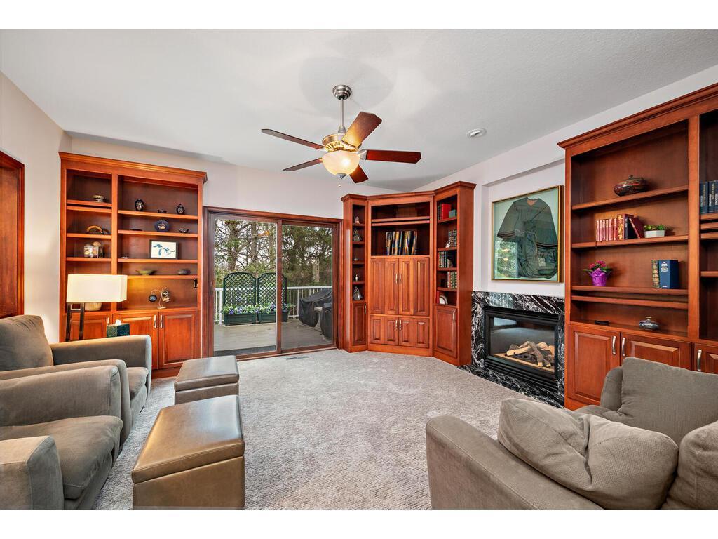 More built ins in the main level family room