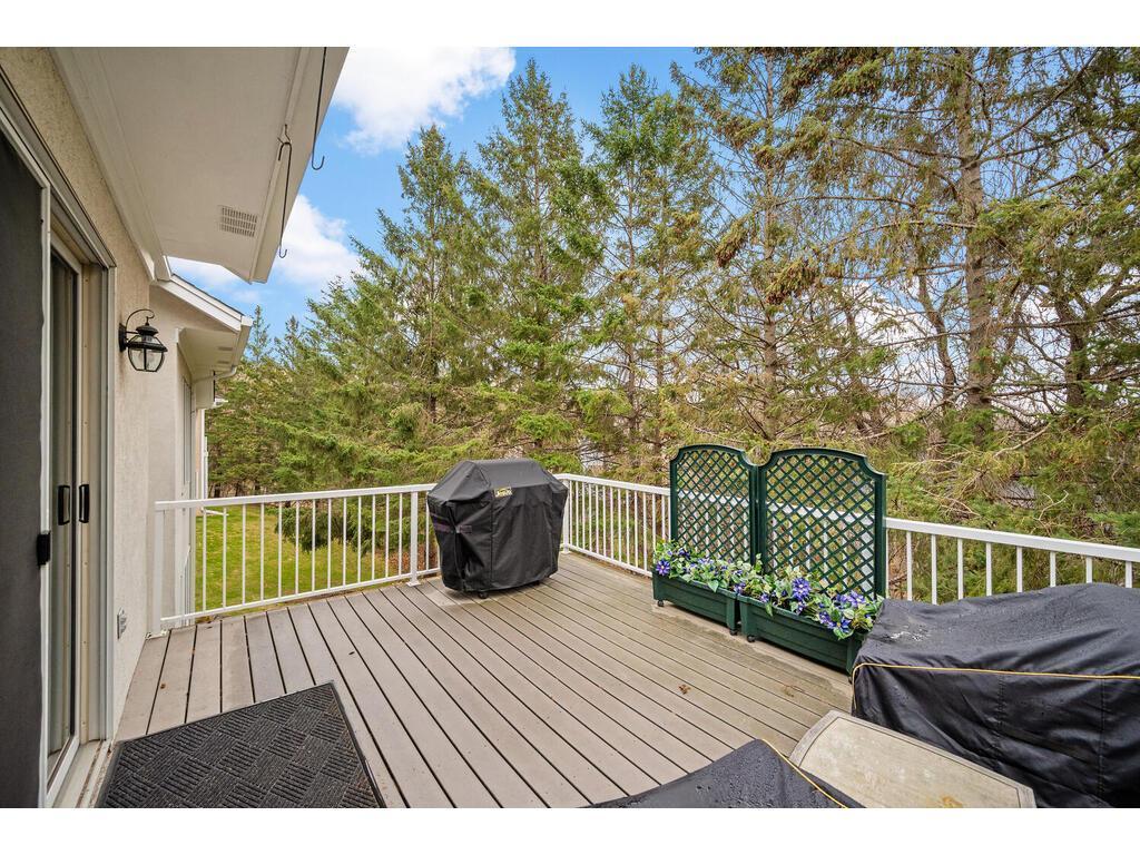 Nice sized deck off upper level