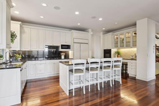 Gleaming cherry floors