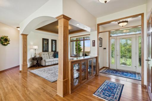 Place some of your favorite items in the foyer cabinets. The foyer is so welcoming and ready for your long, Minnesota goodbyes!