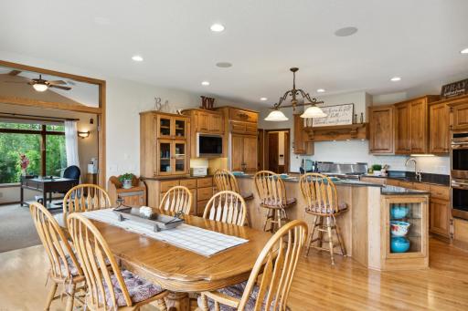 The informal dining room is directly connected to the kitchen. You said you wanted the open concept, didn't you? Look no further - here it is!
