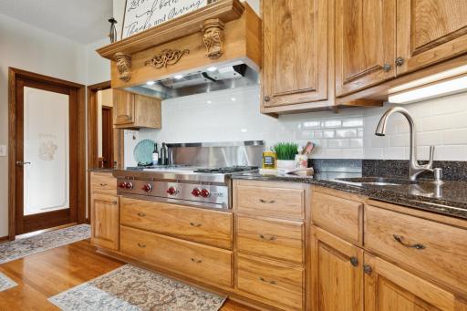 Full extension drawers and pull out drawers EVERYWHERE! Both sinks have soap dispensers too!
