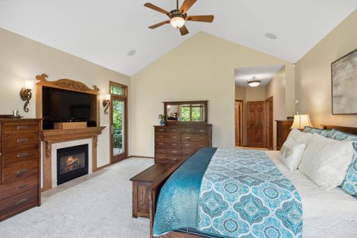Grab your cup of morning coffee and step out from your bedroom to the second composite deck and watch the sun rise. Or, when January returns and it's too cold (shhhhhh, don't say that!) :), turn on the TV & fireplace and stay in bed!