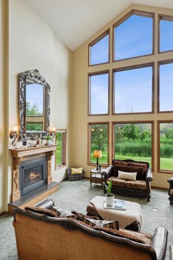 The whole point of windows is to "bring the outside in." And this space does that flawlessly. And all the windows in this home are high quality, MN made Andersen windows!