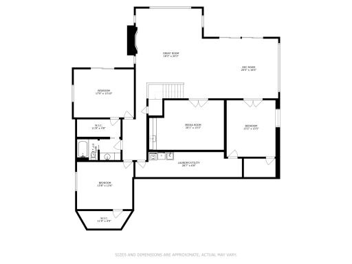 Lower Level Floor Plan, depicted in photos 57 - 75