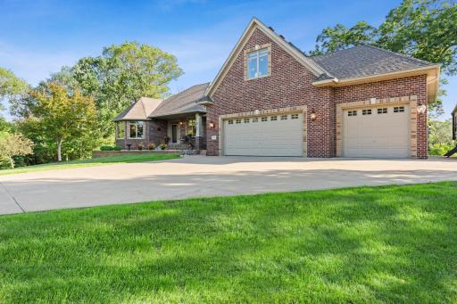 The garage doors are insulated steel with a keypad and e-lock for ease of entry. And they're huge! 18x8 and 10x8 to be exact.