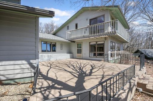 Deck is accessible through the living room and the spa room