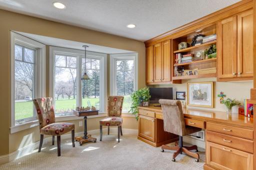 You won't mind doing paperwork in this office.