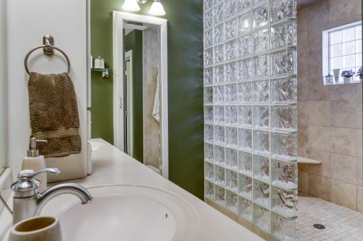 Primary bedroom bath with walk-in shower.