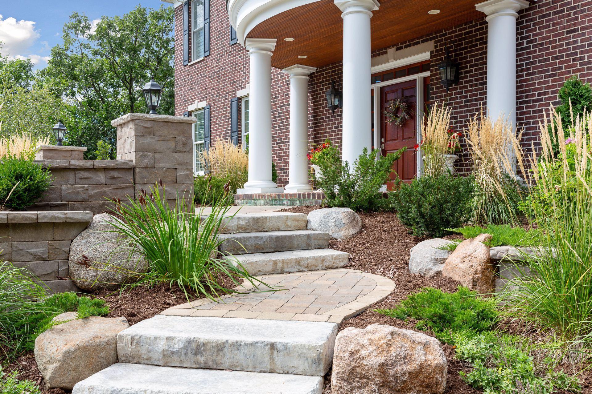 Perennials burst in color during the growing season.