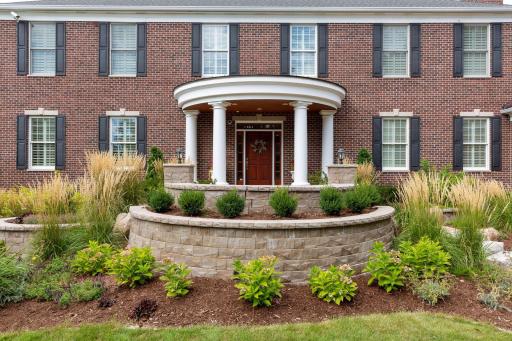Superb curb appeal on this private 1.32 acre estate.