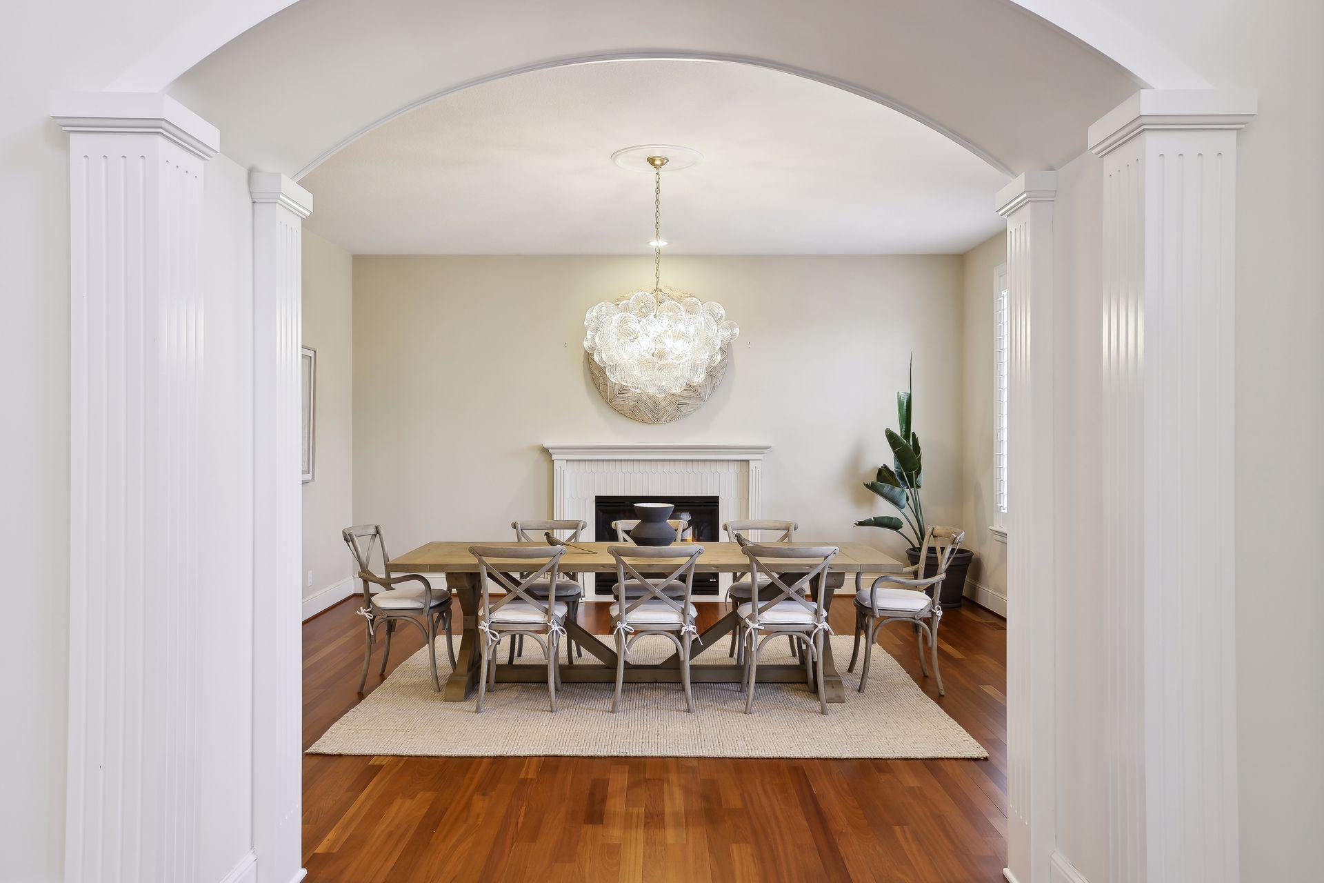 Host a celebratory dinner party for family and friends in front of a fire.