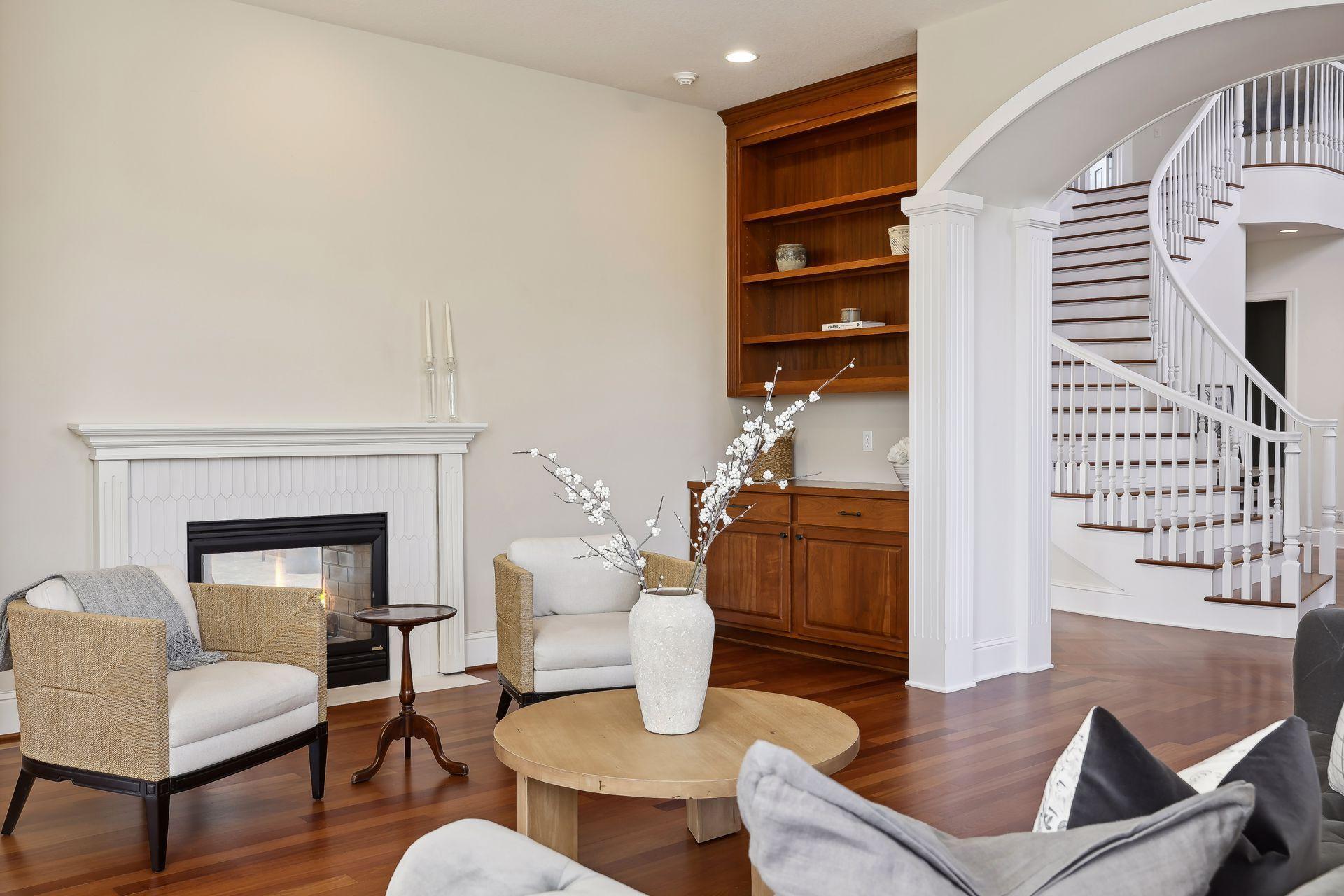 Designed for entertaining with its formal and informal spaces.