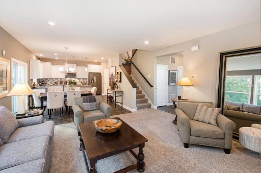 Open, spacious and full of natural light.
Photo from a similar home.