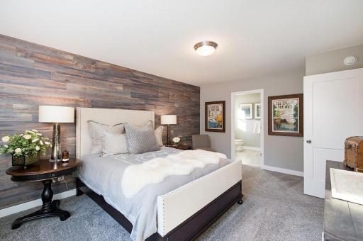 The owner's suite will accomodate king-sized furniture.
Photo from a simlar home.