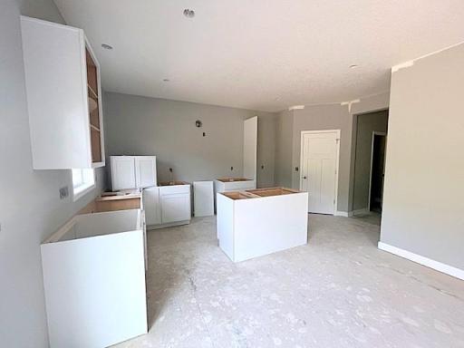 The start of a fresh and bright kitchen - just missing a few cabinets.
Photo taken June 16th.