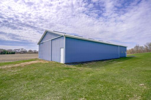 Pole barn is set up for possible horse stables