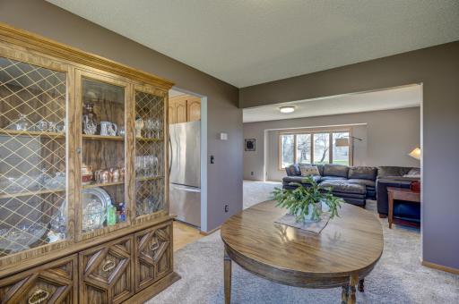 This formal dining room is the perfect place to have meals or entertain