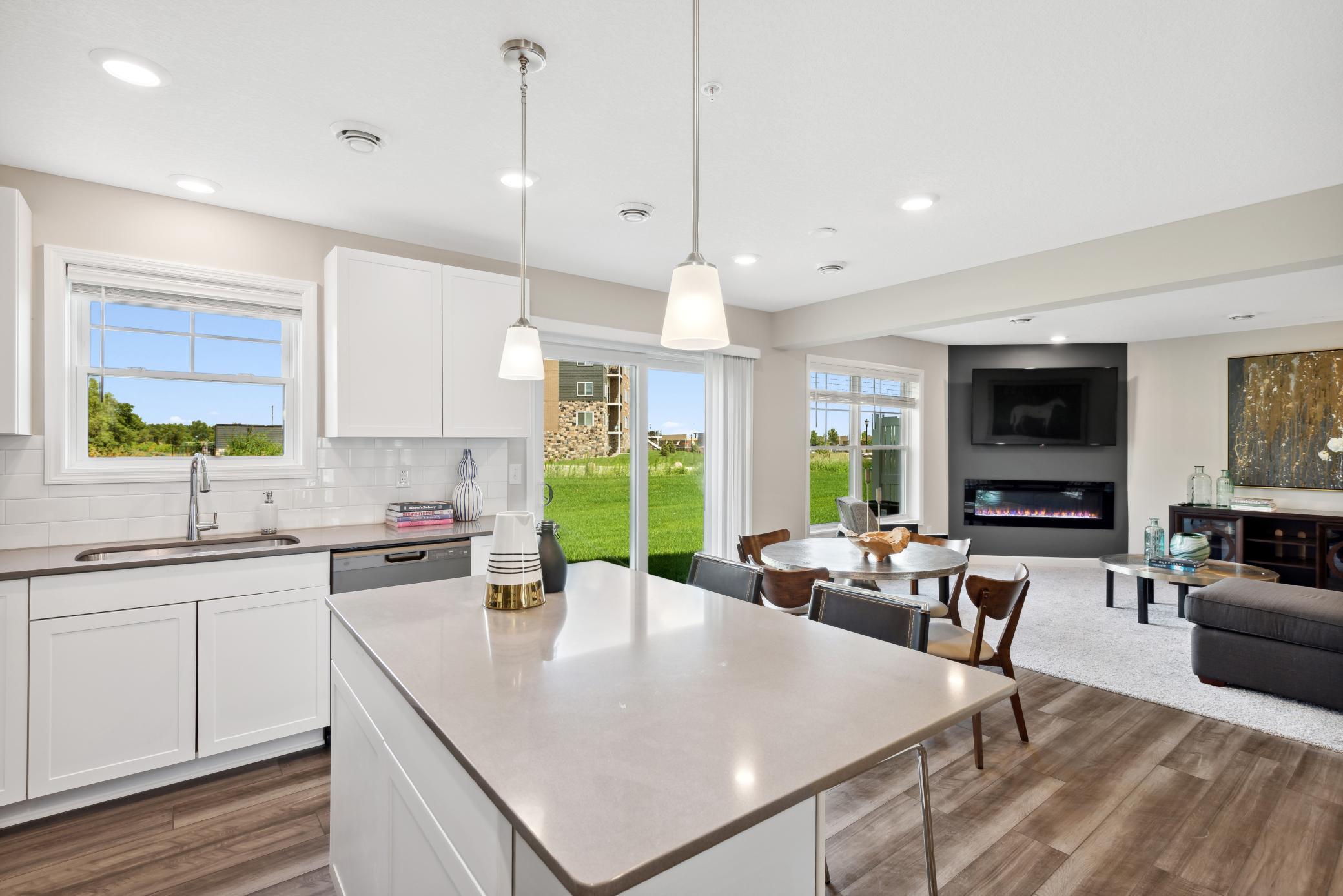 What a beautiful, open plan! The Madison offers a ton of natural light and a cozy layout. *Please note, photos are of a model and are not the actual home, but very similar.