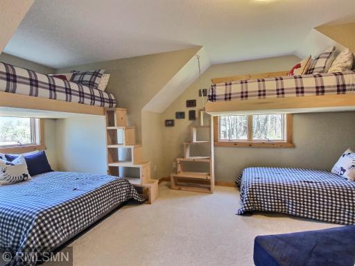 This fun bunk room will be a hit for kids and adults alike and can comfortable sleep 8! Adorable comforters, throw pillows and sheets are so charming, and remember, each bedroom has extra coordinating linens!