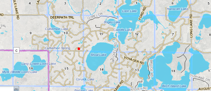 Close to all the lakes!