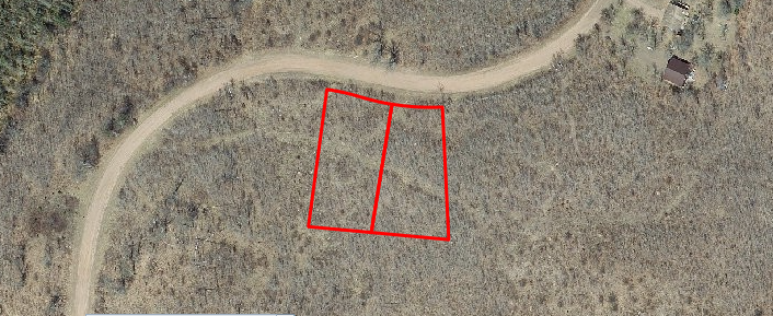 Ariel view of lot lines