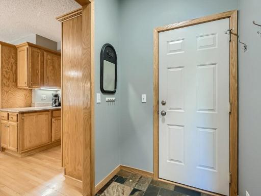 A mud room off of the garage to keep your life organized.