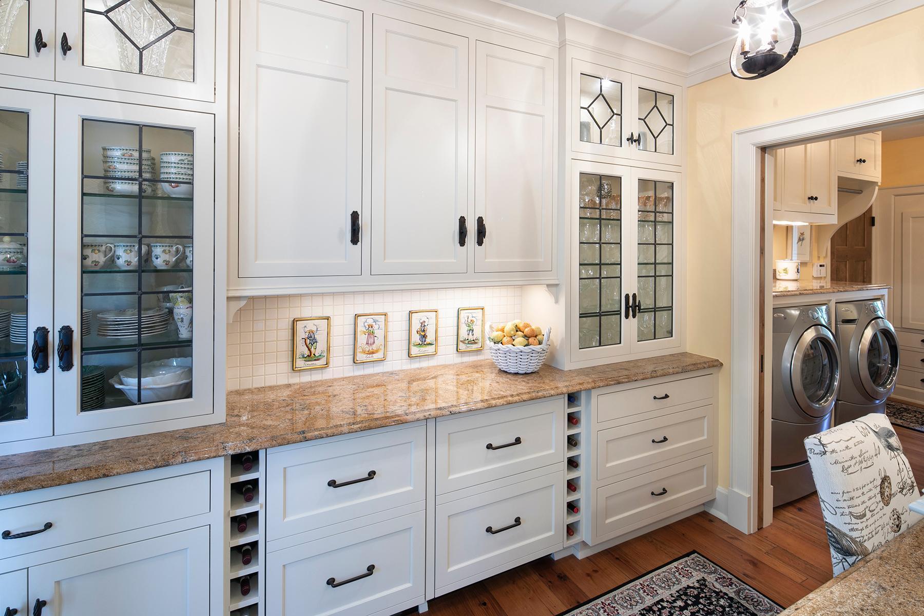 Pantry includes beautiful cabinetry, beverage refrigerator, and refrigerator drawer
