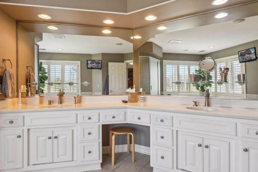 Good spaces for everyone to get ready at the same time