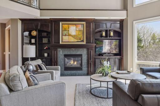 Another view of the family room built-ins