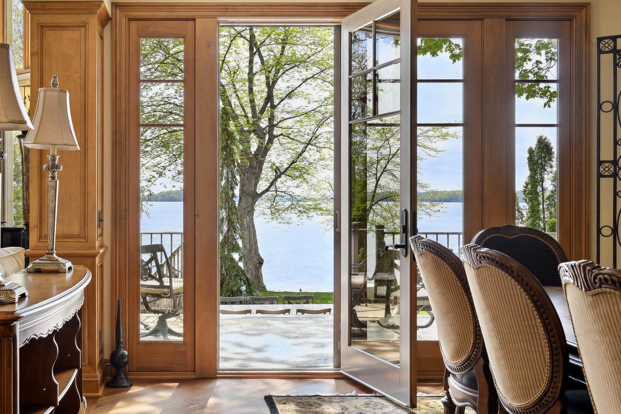 Head out to terrace off of dining room