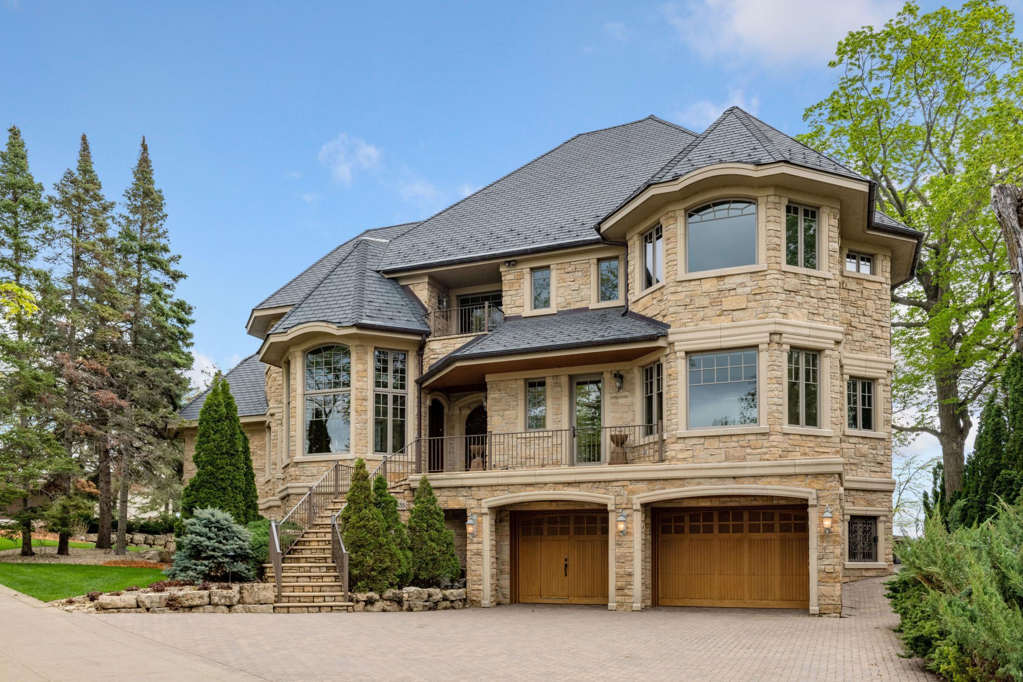 Front of home faces North and Priest Bay
