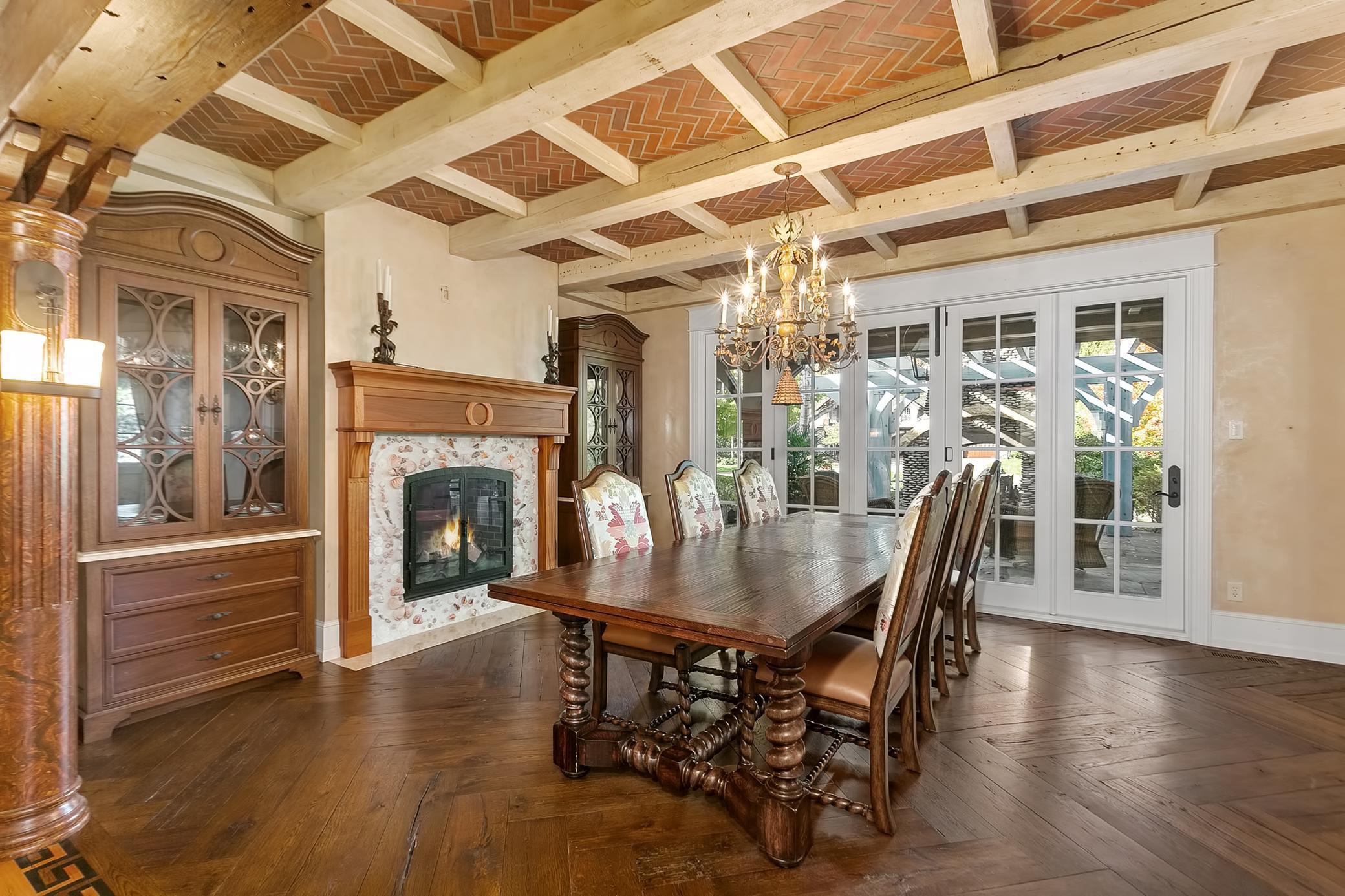 Formal Dining with Folding Glass Doors