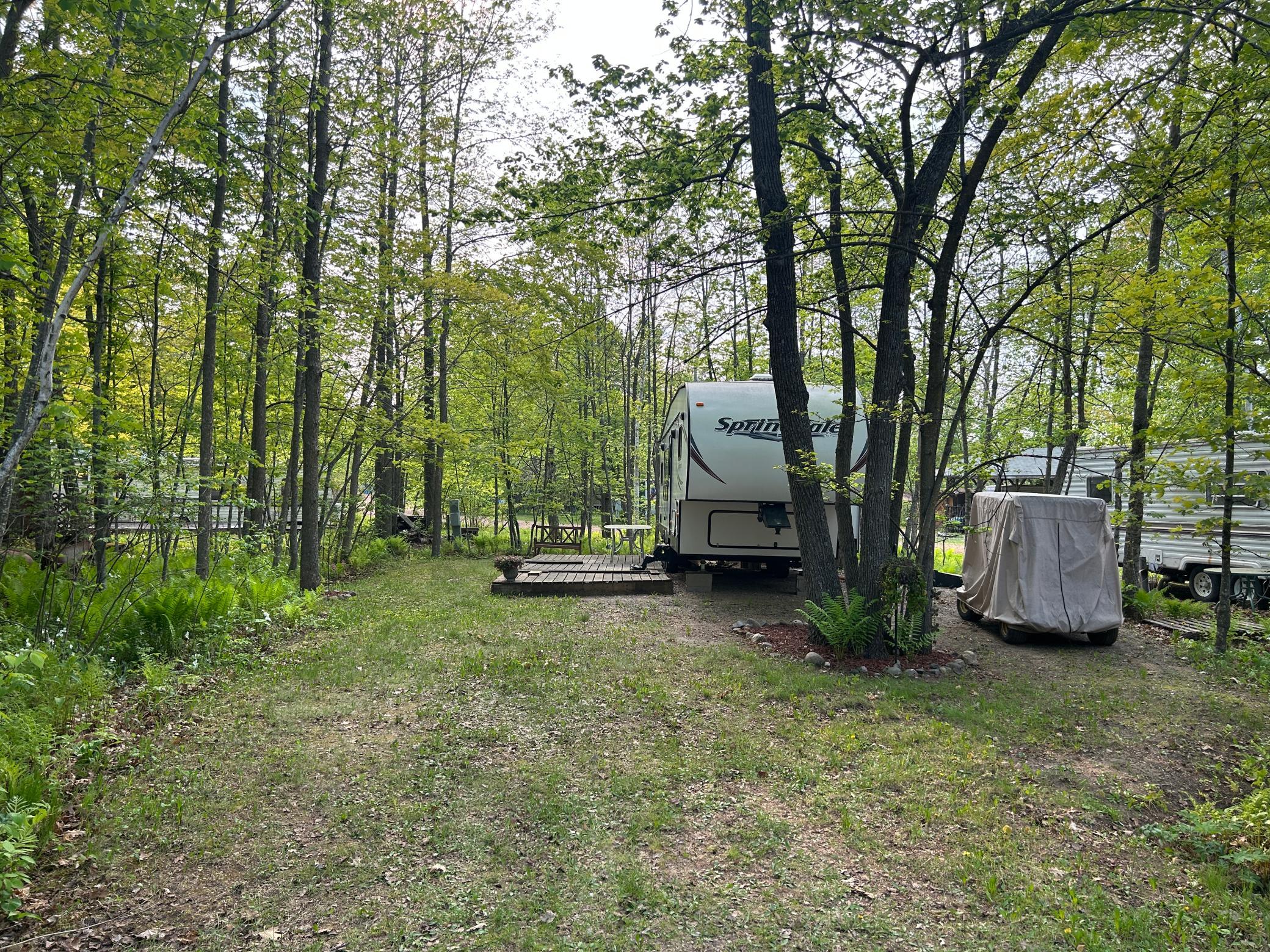 View of lot from edge of driveway