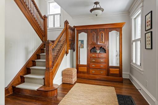 Incredible millwork and gorgeous hardwood floors.