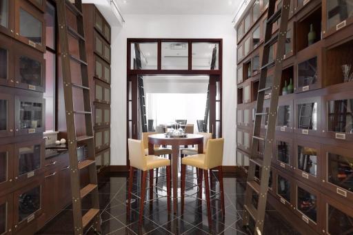 Delightful common areas including a private wine closet