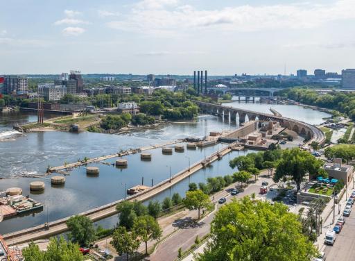 Daytime river views in this corner unit are gorgeous