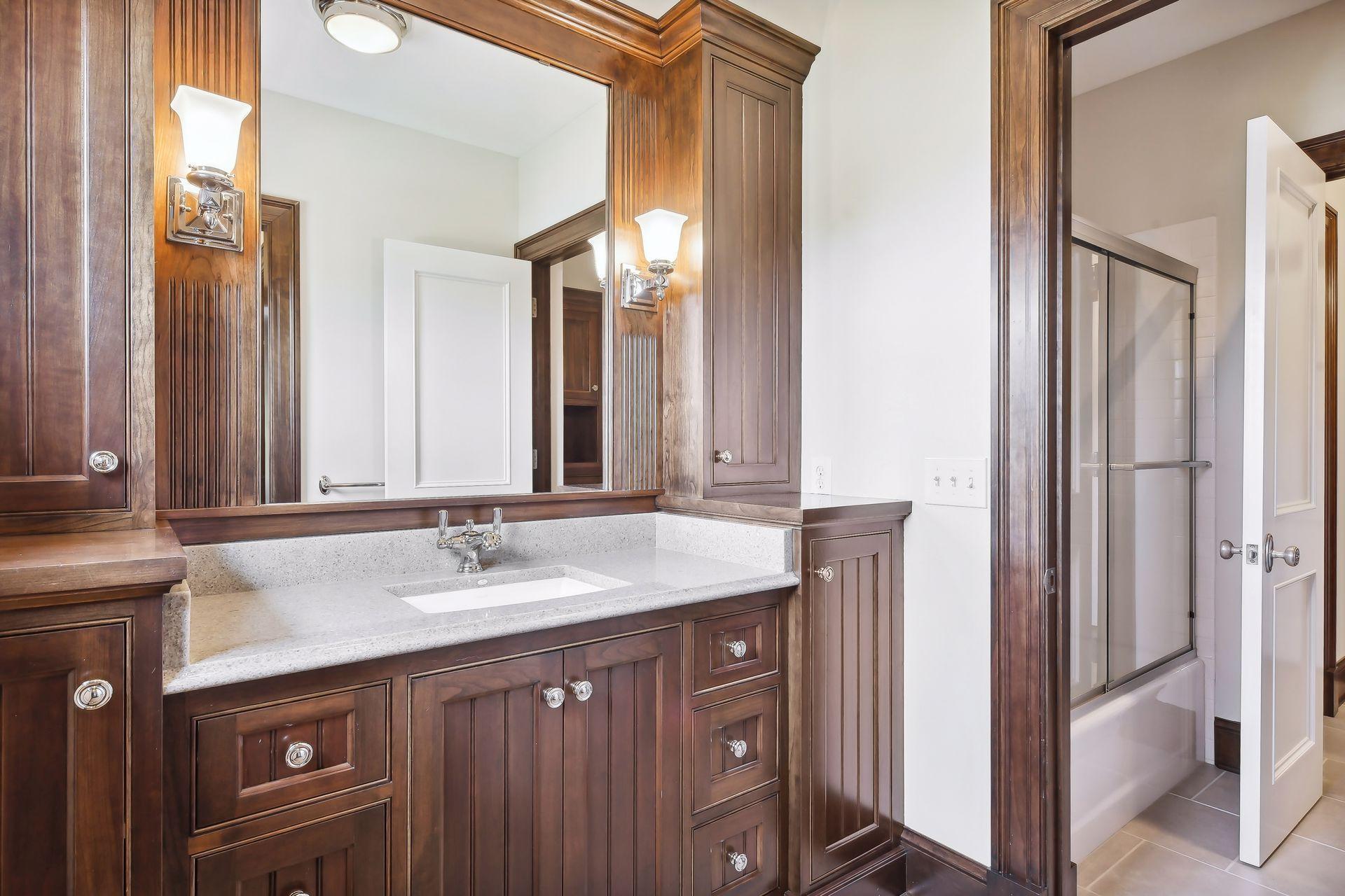 Two of the Bedrooms share a full Jack-and-Jill bathroom.