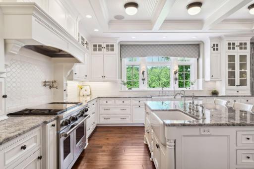 The 48" Wolf dual-fuel gas range with double ovens is sure to please any cook!