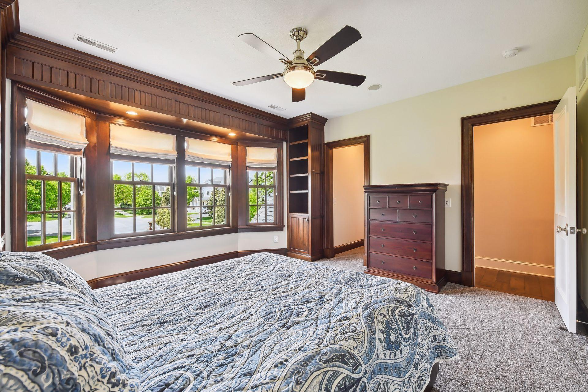 The upper level offers 9-foot ceilings throughout.