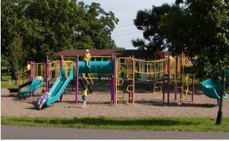 Eberle Park with a playground, shelters, grills and picnic areas.