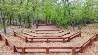 Discovery Amphitheater for summer entertainment.