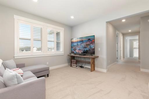 Upper level Bonus/loft space for an additional living area.